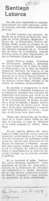 Santiago Labarca.