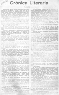 Crónica literaria