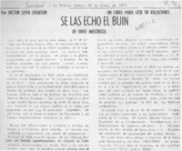 Se las echó el Buin