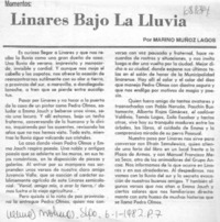 Linares bajo la lluvia