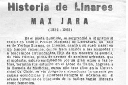 Historia de Linares Max Jara (1886-1965).