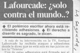 Lafourcade, ¿solo contra el mundo --?