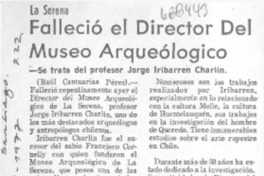 Falleció el director del Museo Anqueológico