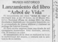 Lanzamiento del libro "Arbol de vida".