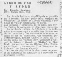 Libro de ver y andar.
