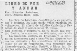 Libro de ver y andar.