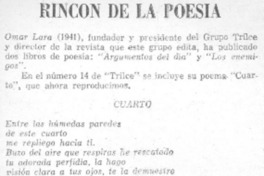 Rincón de la poesía.
