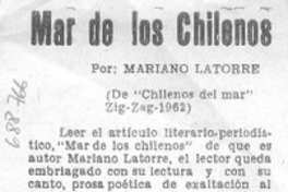 Mar de los chilenos