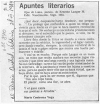 Apuntes literarios