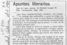 Apuntes literarios