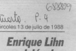 Enrique Lihn volvió a la madre tierra.