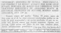 "Ñuñohue", historia de Nuñoa, Providencia, Las Condes y La Reina".