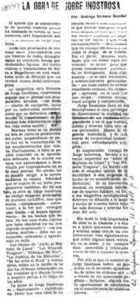 La obra de Jorge Inostrosa