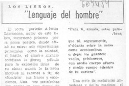 Lenguaje del hombre"