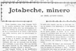 Jotabeche, minero