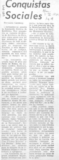 Conquistas sociales.