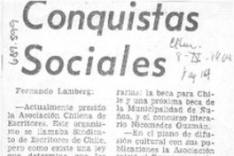 Conquistas sociales.