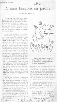 A cada hombre, su jardín