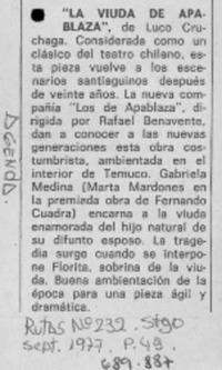 La Viuda de Apablaza.