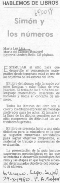 Simón y los números.