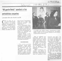 Mi gente linda" ayudará a los periodistas cesantes.