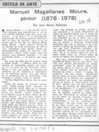 Manuel Magallanes Moure, pintor (1878-1978)