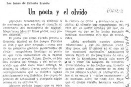Un poeta y el olvido