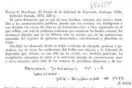 El frente de la libertad de expresión.