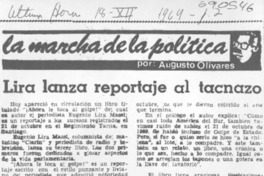 Lira lanza reportaje al tacnazo