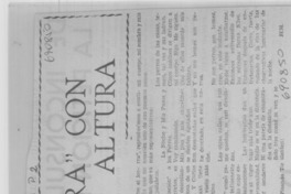 "Pisando tierra" con inspiración de altura