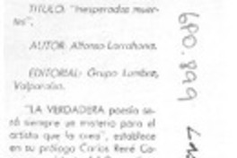 La verdadera poesía