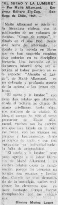 El sueño y la lumbre"