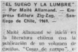 El sueño y la lumbre"
