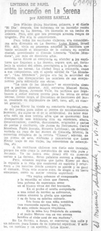 Un incendio en La Serena