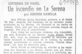 Un incendio en La Serena