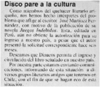 Disco pare a la cultura