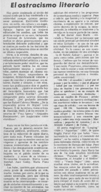 El ostracismo literario