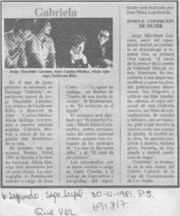 Gabriela.