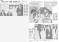 Nace un poeta.