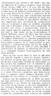 Patagonia de ayer y de hoy".