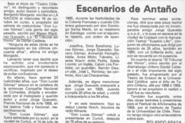 Escenarios de antaño