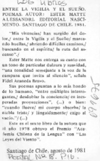 Entre la vigilia y el sueño.