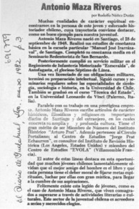 Antonio Maza Riveros