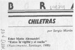 Entre la vigilia y el sueño