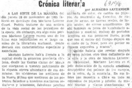 Crónica literaria
