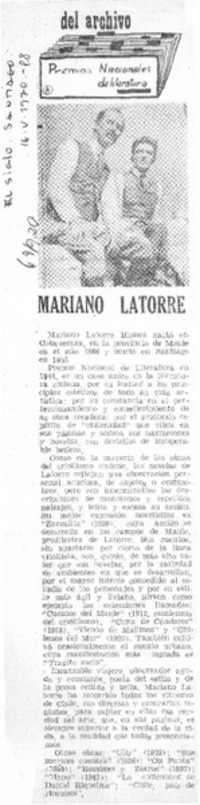 Mariano Latorre.