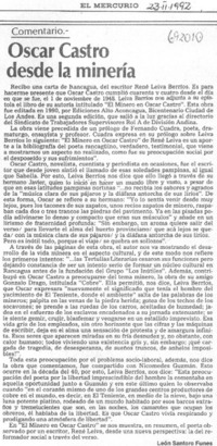 Oscar Castro desde la minería