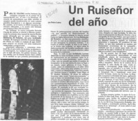 Un ruiseñor del año