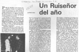 Un ruiseñor del año