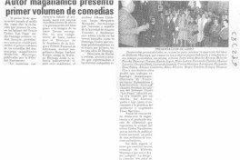 Autor magallánico presentó primer volumen de comedias.